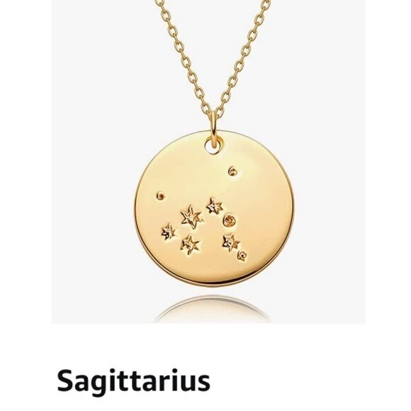 Scorpio Zodiac Sign Disc Constellation Necklace - Picture 5 of 8